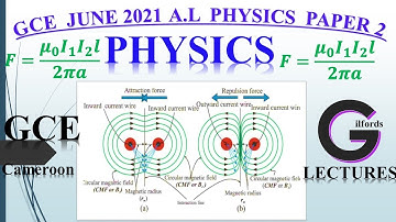 G.C.E JUNE 2021 PHYSICS PAPER 2 (QUESTION ONE)