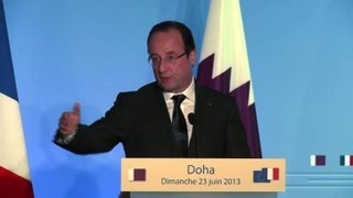 Syrie: Hollande appelle l'opposition à reprendre le contrôle