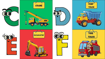 ABC  Vehicles Song for Kids 🚁 | Fun ABC Transportation Adventure! 🎵 | #abcd #kids