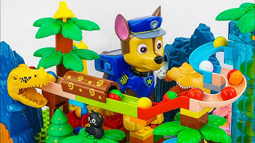 Satisfying Building Blocks Marble Run ASMR Very popular! Animal-themed block coasters compilation