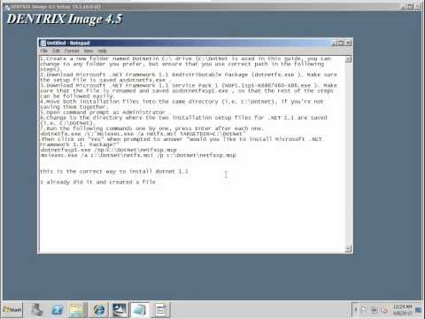 How to install Dentrix Image 4.5 with Dentrix G5 on Windows 2008 R2 Server Part 1