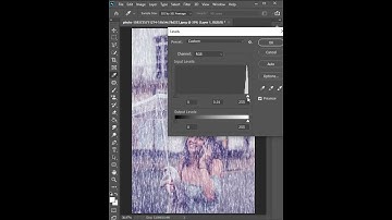 Photoshop Trick - Create Realistic Rain | #shorts #photoshop