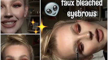 faux bleached brows