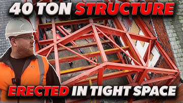 Watch This 40 TON Steel Building Erected in MINUTES!