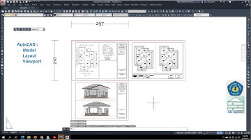 #4 Mencetak Gambar dg Ukuran Kertas Tertentu Menggunakan #viewport dalam #Layout ((AutoCAD Applied))