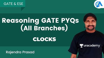 CLOCKS  | Reasoning GATE PYQs (All Branches) | RP Sir #unacademy #letscrackit