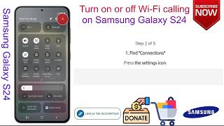 How to trun on or off wifi calling on samsung galaxy s24