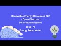 RES R22 UNIT 4 | JNTUH| Mechanical Syllabus| Open Elective-I