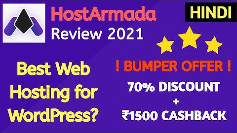 HostArmada Review • Best Web Hosting for WordPress • Bumper Offer • Web Hosting Review in HINDI