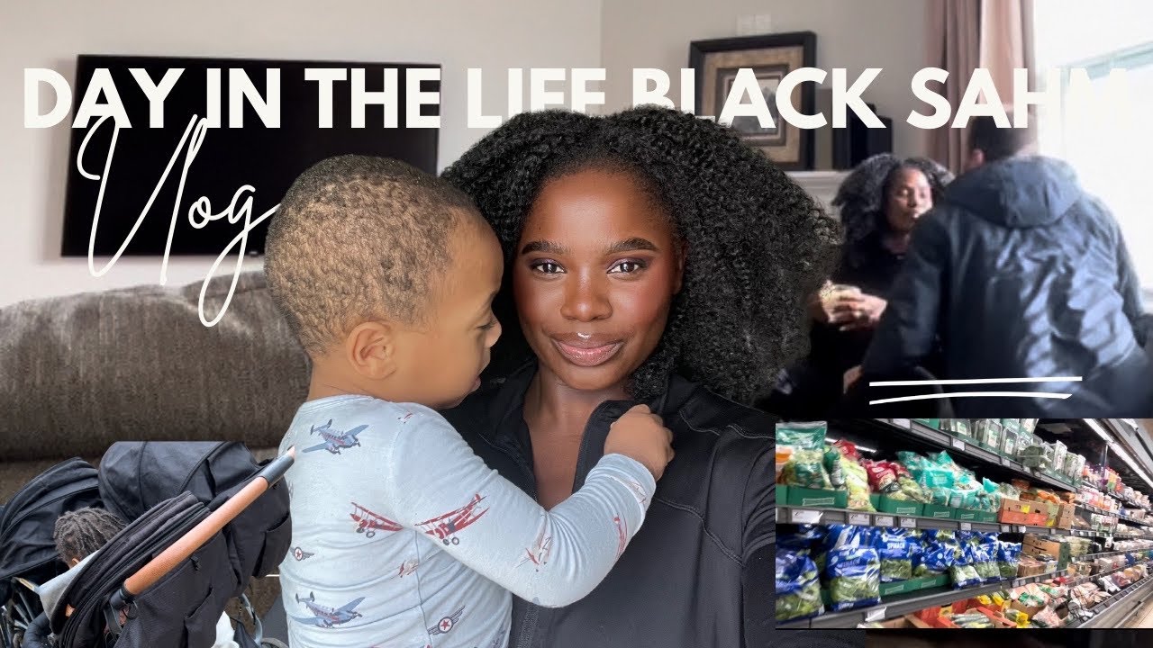 Продуктивный день из жизни чернокожего SAHM от 4 до 18 часов | поход за продуктами, занятия с мал...