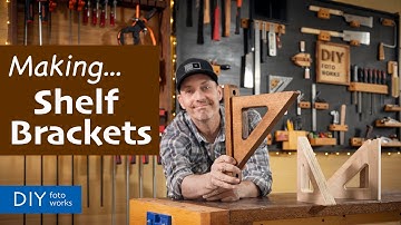 DIY Wooden Shelf Brackets  4K