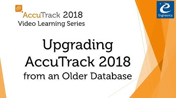 AccuTrack 2018  VLS - Upgrading from an Older Database