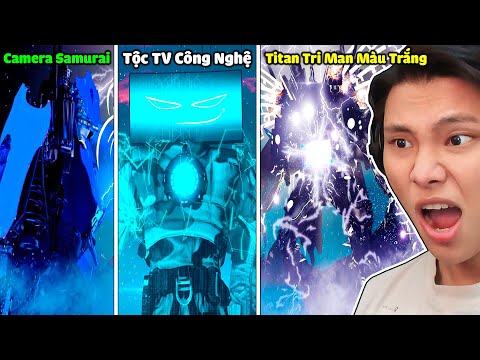 JAYGRAY KHOÁI KHOÁI VÌ XUẤT HIỆN TỘC TV MỚI SKIBIDI WARS*TITAN CAMERA SAMURAI VS TITAN TRI MÀU TRẮNG