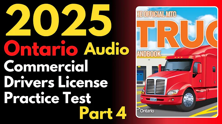 Ontario Commercial Drivers License Practice Test 4 | Audio | Canadian Driver Knowledge Tests