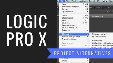 Logic Pro X Project Alternates