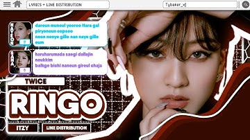 How Would Twice Sing Ringo By Itzy (COLOUR CODED LINE DISTRIBUTION)