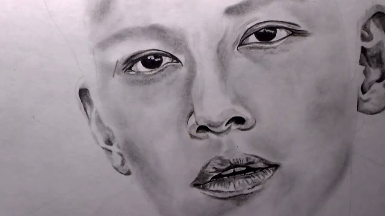 Kohlezeichnung _ Ji Chang Wook _