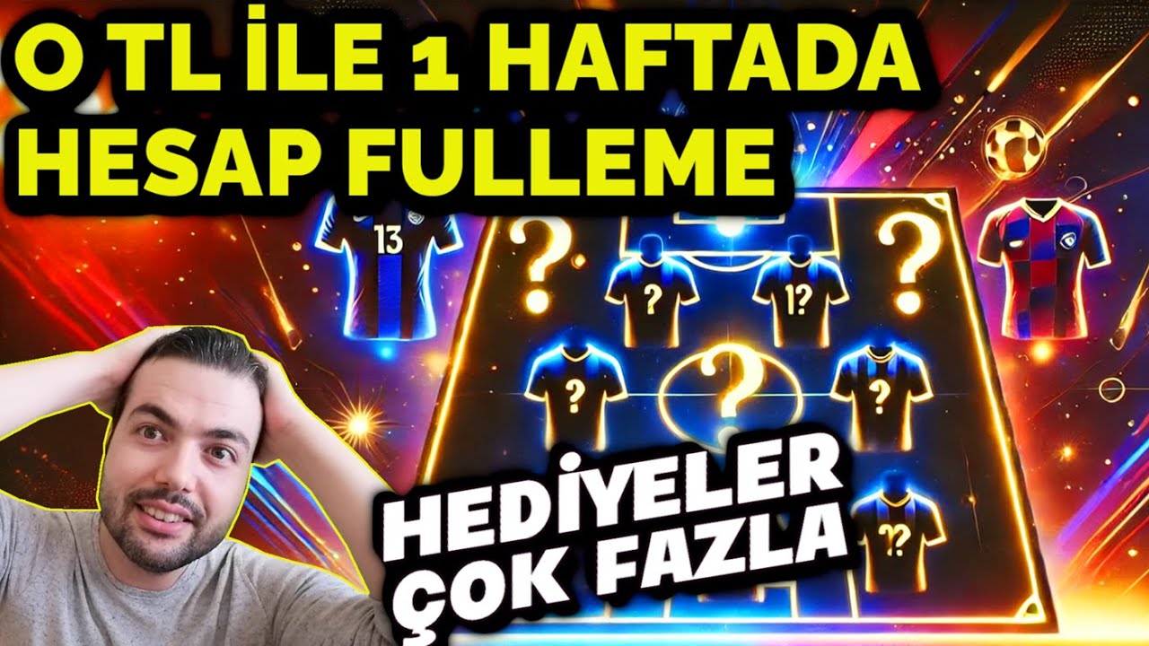 0 TL İLE 1 HAFTADA HESAP FULLEME 🎁YILBAŞI HEDİYELERİYLE HİÇ PARA YÜKLEMEDEN GÜÇLÜ KADRO (eFootball)
