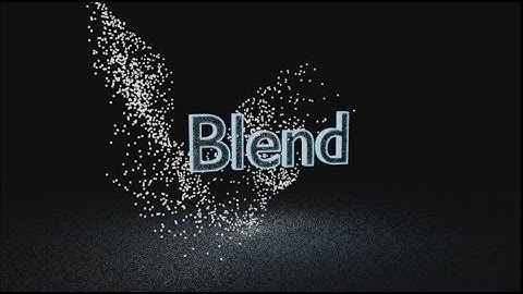 Blender text animation tutorial: particles