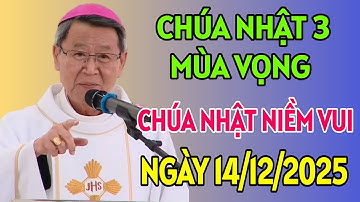 CHÚA NHẬT 3 MÙA VỌNG : ANH EM ĐANG XEM GÌ TRONG HOANG ĐỊA | ĐỨC CHA KHẢM GIẢNG MỚI NHẤT
