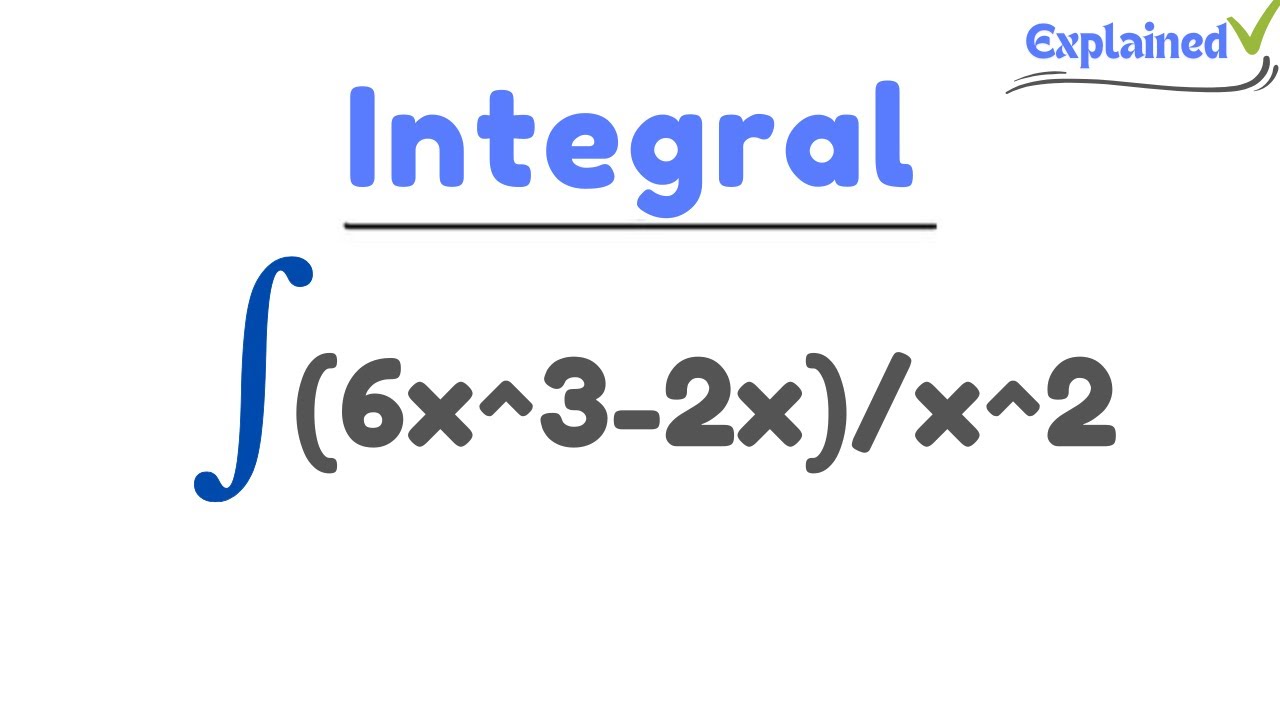 Integral Of 6x 3 2x x 2 YouTube Integral Of 6x 3 2x x 2 YouTube