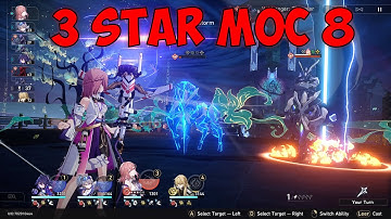 3 Star Clear Memory of Chaos 8 - E0S1 Seele E0 Jing Yuan - MoC Version 1.1