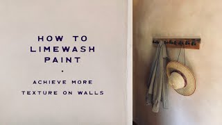 How to Lime Wash Paint using Bauwerk Lime Paint