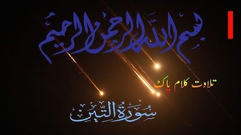 Surah At-Tin | Soothing Quran Tilawat | سورة التين
