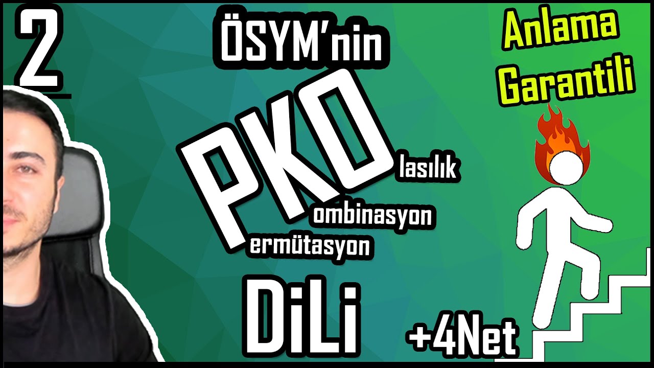 Ösym'nin PKO Dili-2 /Permütasyon Kombinasyon Soru Çözümü
