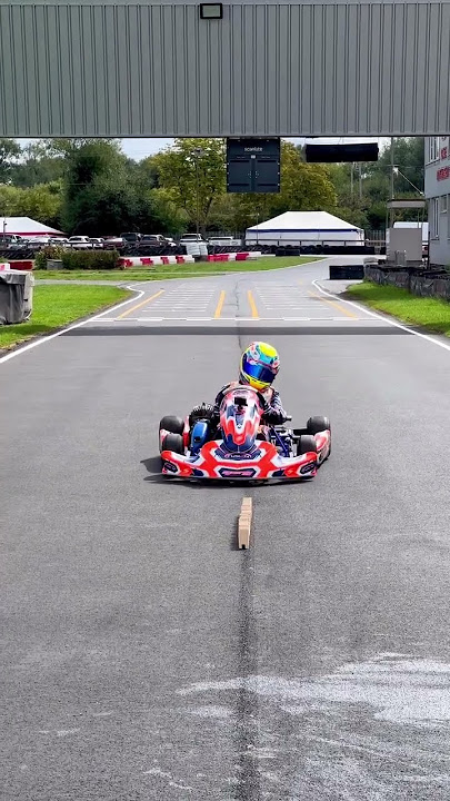 Go-Kart vs Dominoes (Satisfying 🤤) #Shorts
