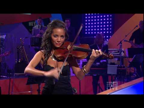 Sally Cooper performs a violin medley.