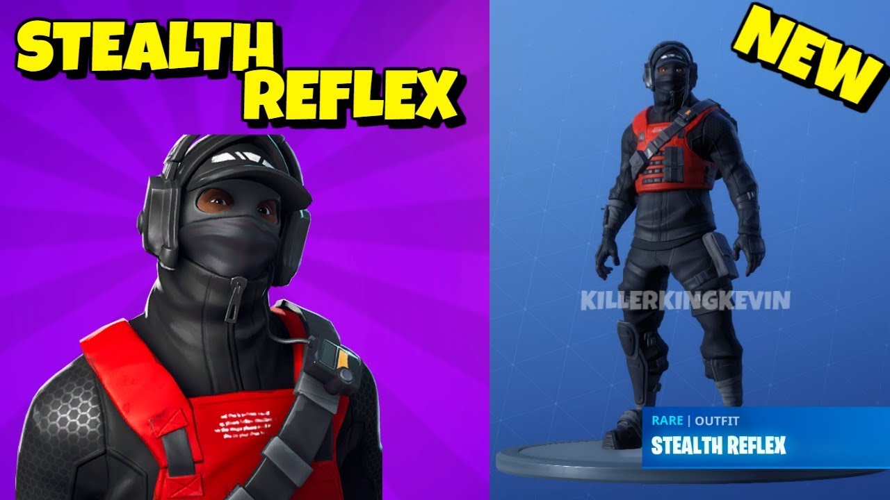 new reflex skin variant stealth reflex in game fortnite - stealth reflex fortnite code