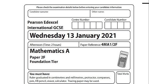4MA1/2F Mathematics A *Jan 2021* Q6