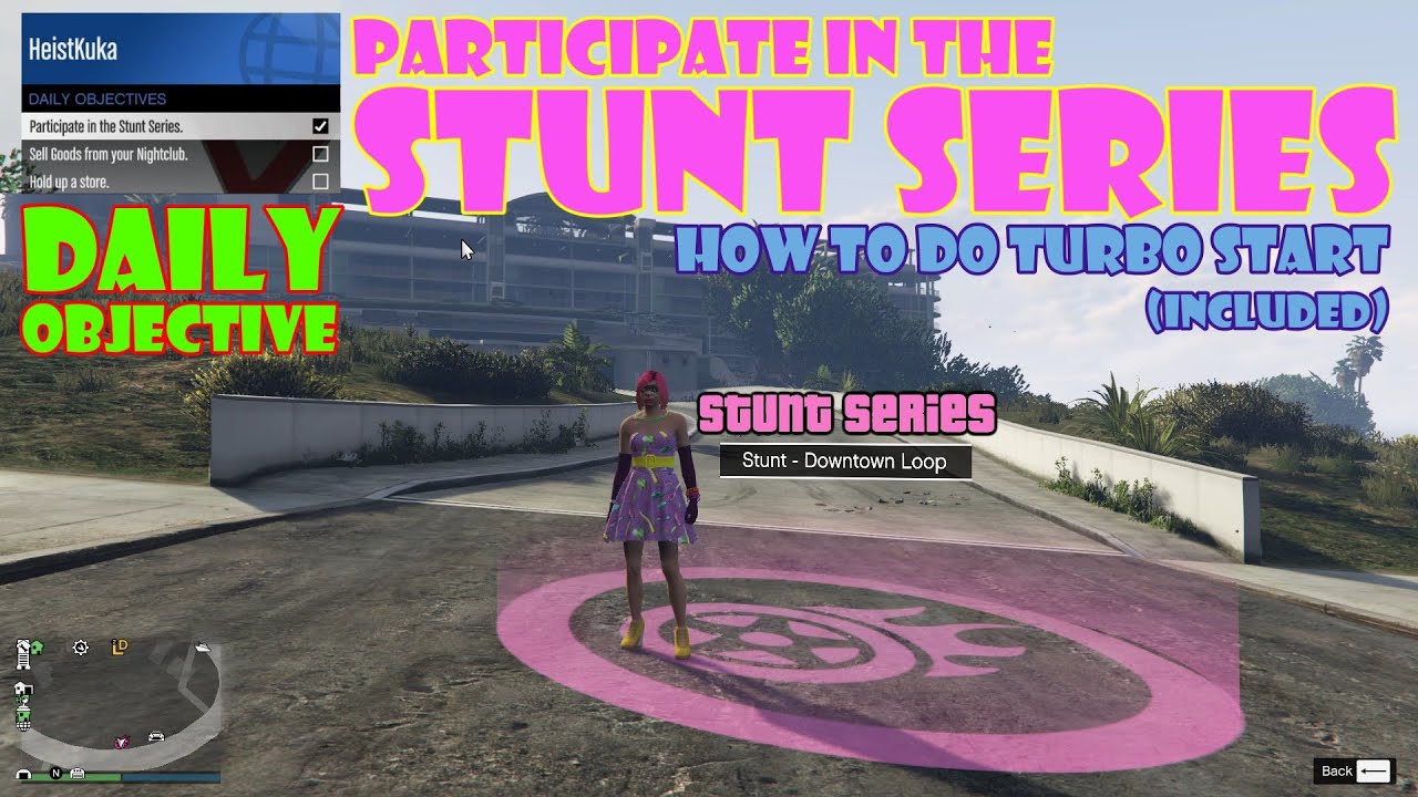 How To Do Turbo Starts In Gta 5 Ps4 Participate In The Stunt Series (How To Do Turbo Start) | Daily