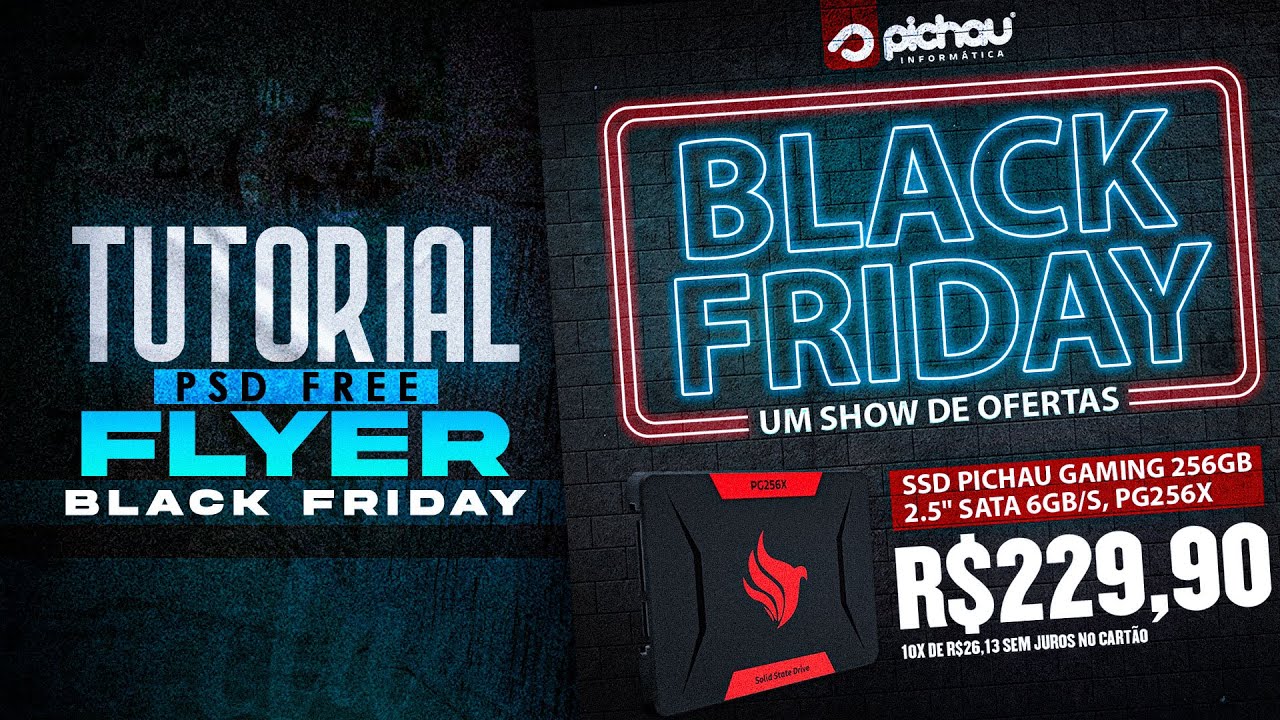 Como Fazer ARTE para Black Friday NO YouTube