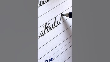 Kritika    || Comment your name..|| #viral  #cursive #cursive-handwriting #shorts