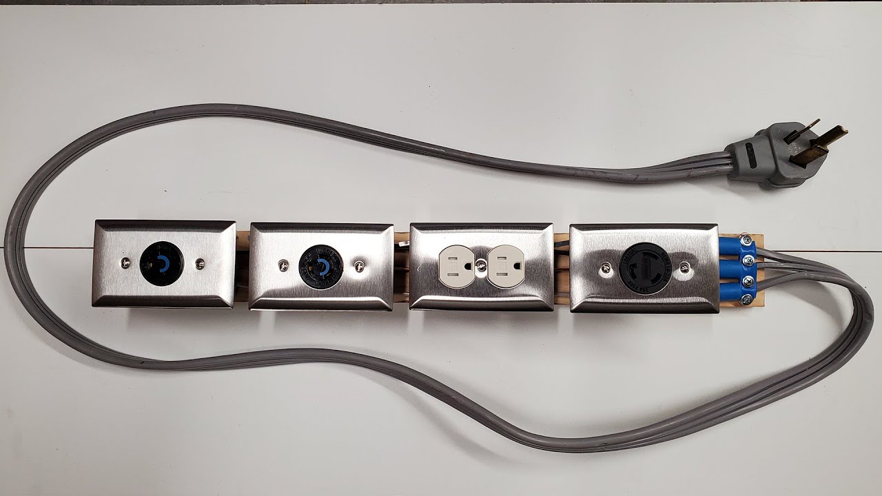 DIY Power Strip 4 Outlet 120/240 Volt 30 Amp YouTube