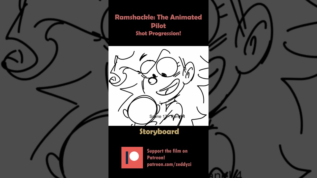 RAMSHACKLE THE ANIMATED PILOT Shot Progression Shorts
