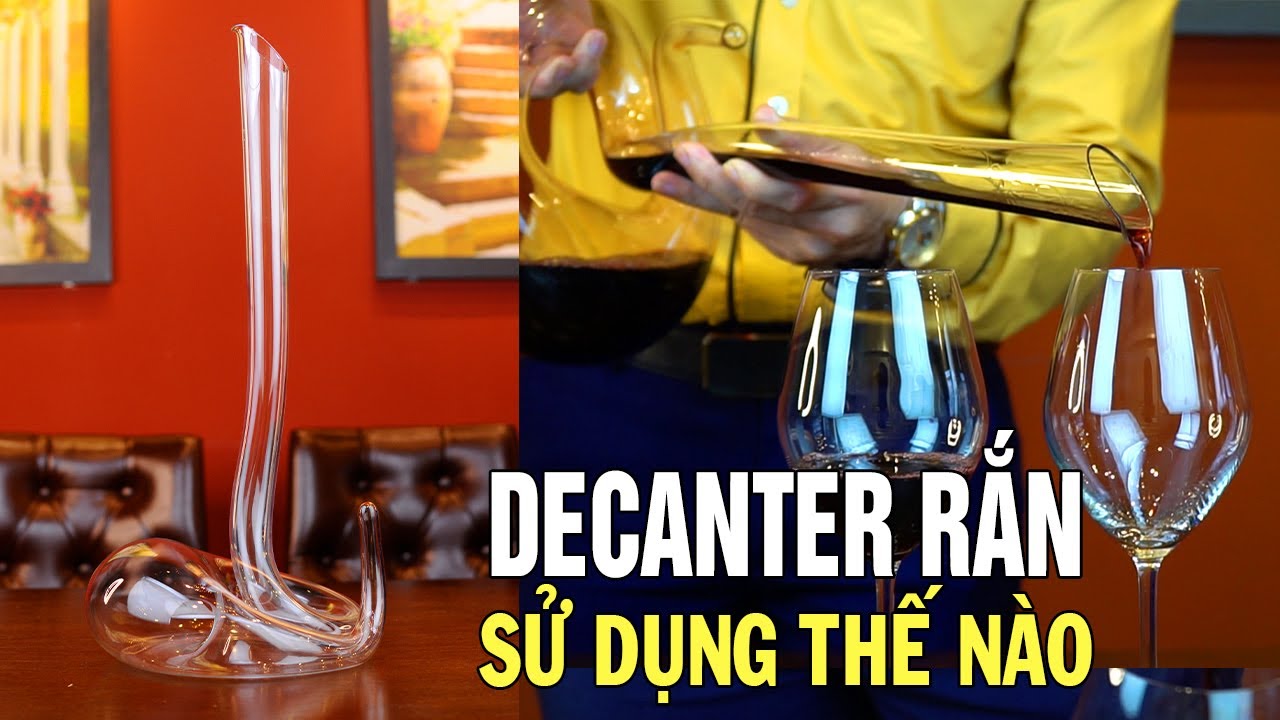 [PHỤ KIỆN] Cách dùng Decanter Rắn - Snake Shape Wine Decanter - YouTube