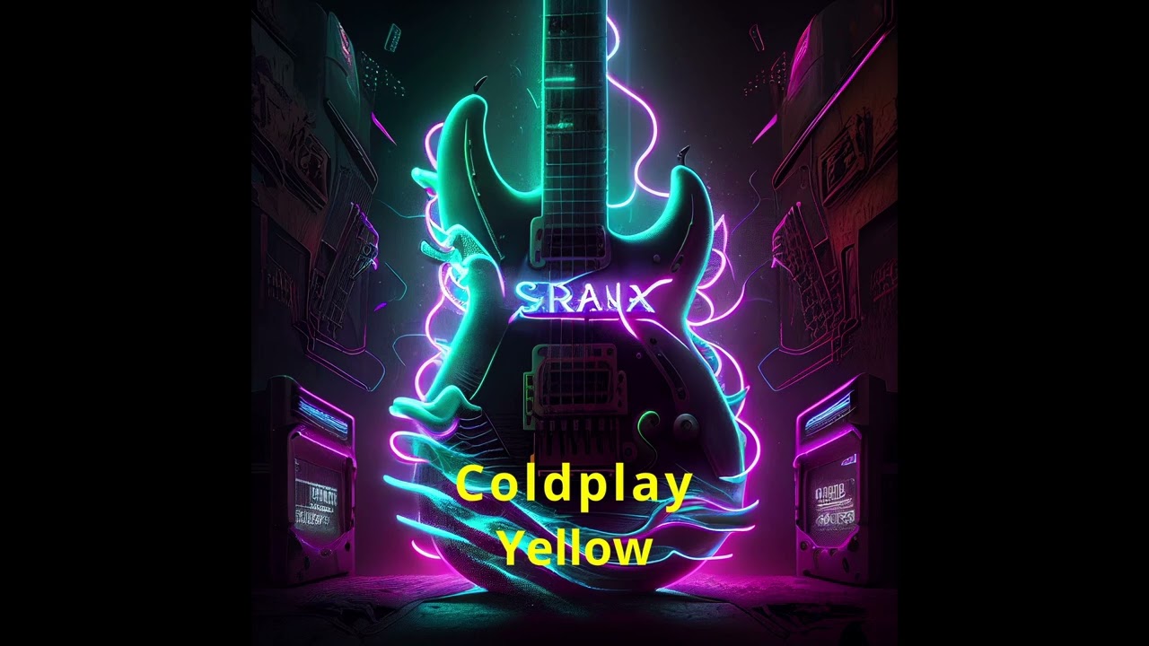Yellow - Coldplay Guitar Backing Track (Key of B Major) +