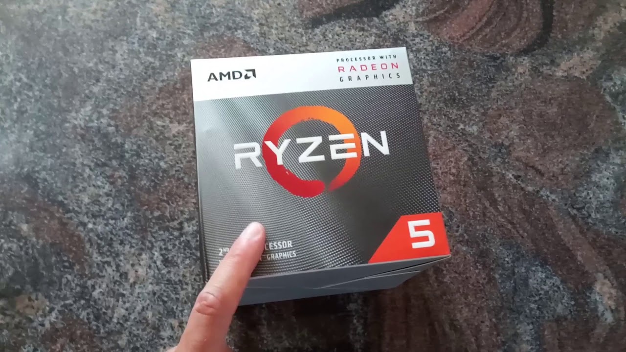 AMD Ryzen 5 3400G unboxing