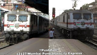 First Pushpull Intercity Express Of I.r 12127Mumbai Pune Intercity Exp 12,700 Hp Power