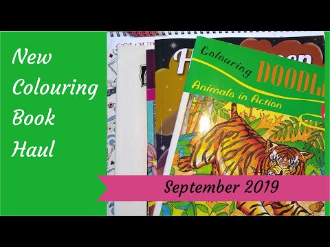 New Colouring Books Haul September 2019