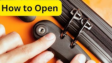 How To Unlock Forgotten Suitcase / Luggage / Backpack Combination Lock password( 2 minutes Job