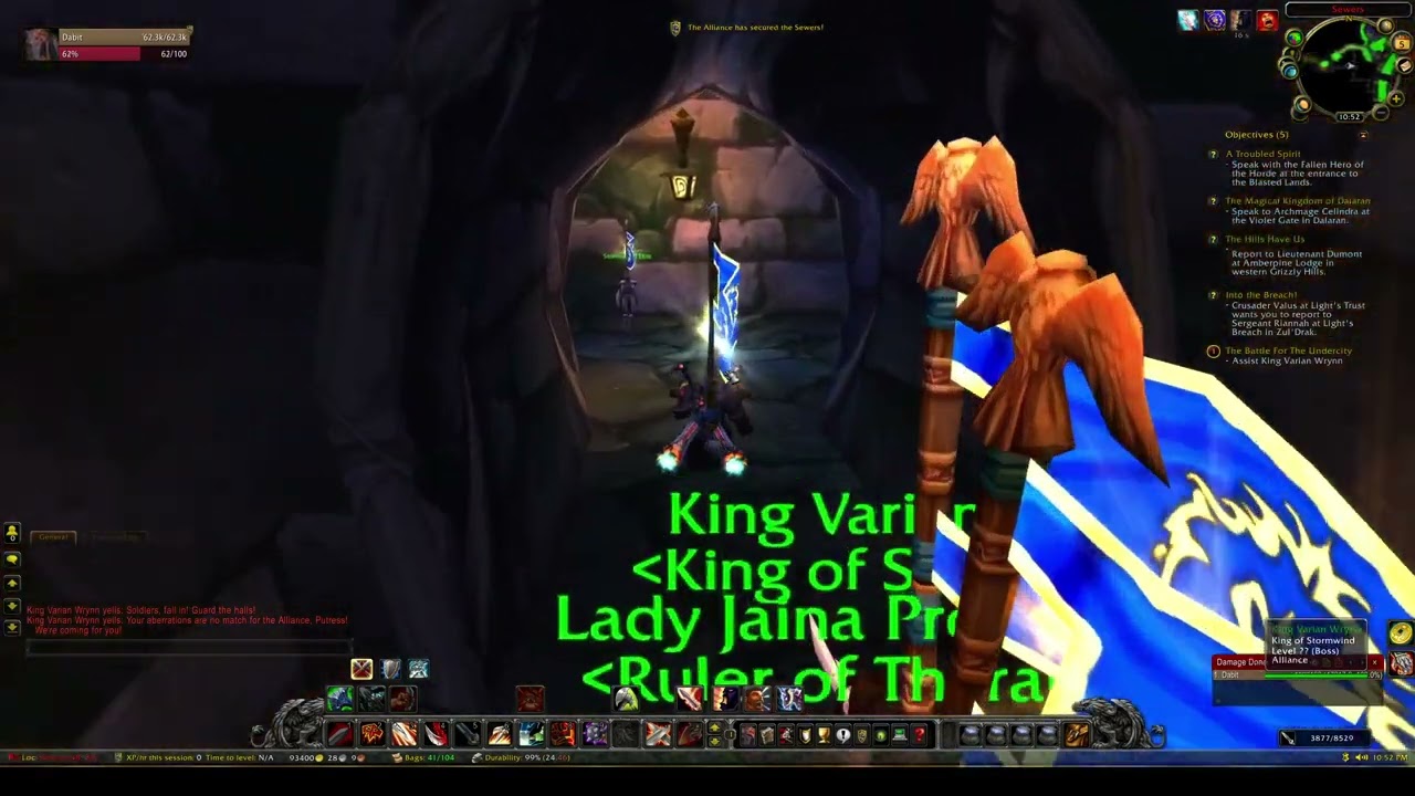 World of Warcraft: Battle for Undercity Alliance side WotLK NOT BFA