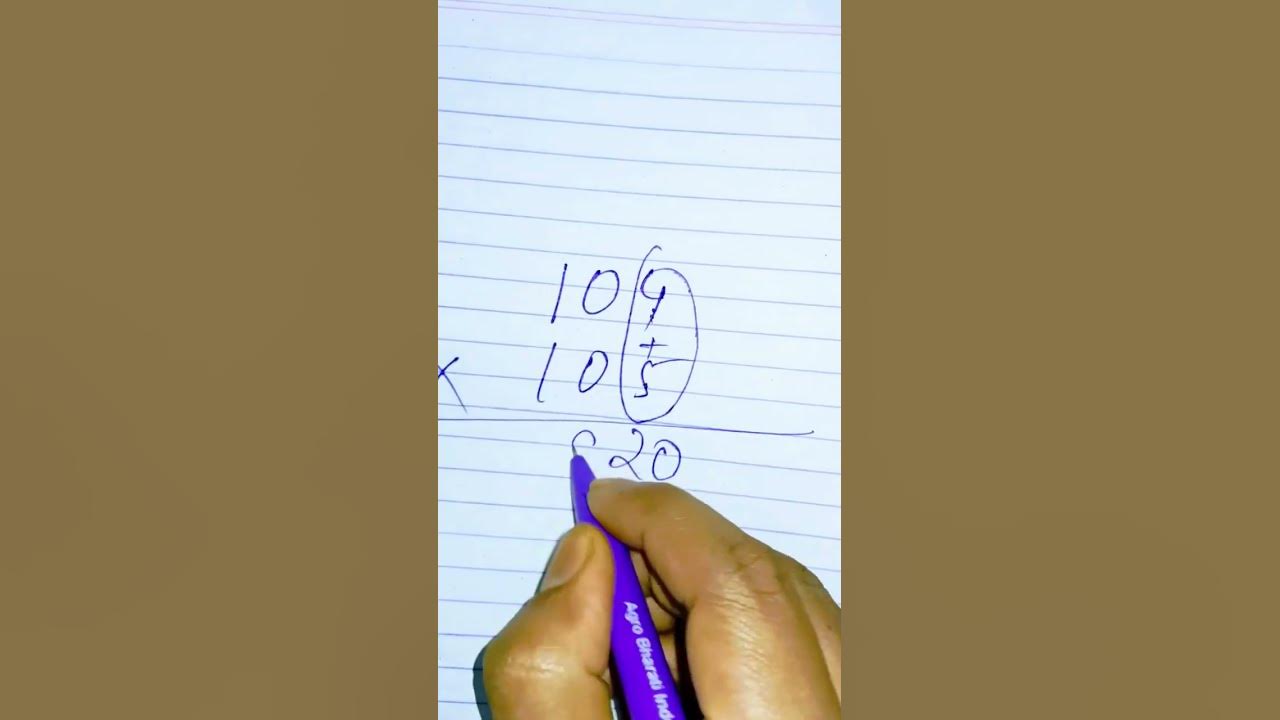 Multiply of 104 by 105 #maths #trick #multiply #multiplication # ...