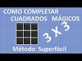 COMO COMPLETAR CUADRADOS MÁGICOS 3X3.. para principiante,  ✅ solución eficaz