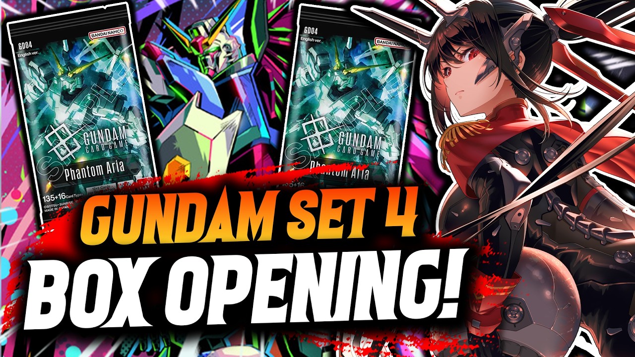FINALLY! My CRAZY FIRST Gundam Card Game GD04 Phantom Aria Booster