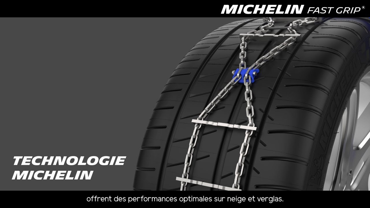 Chaînes à neige Michelin EXTREM GRIP AUTOMATIQUE n°130 Taille:225/55-17