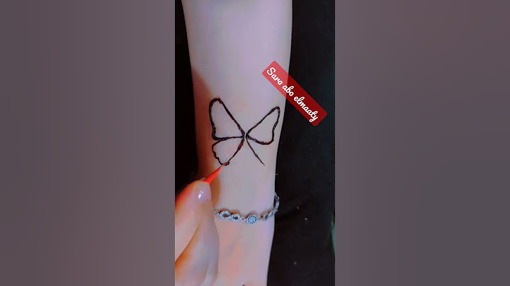 رسم فراشه بالحنه رقيقه وسهله للعروسه 🦋🦋🦋